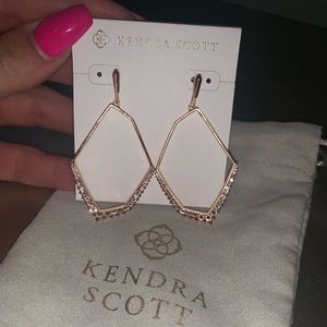 Nell Rose Gold Statement Earrings